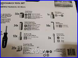 Husky Clear Case Mechanics Tool Set 135-piece H135CLMTS 3/8 & 1/4 inch set