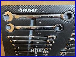 Husky SAE and Metric Ratcheting Wrench Set in EVA Tray (28-Pieces) Missing 2