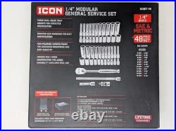 Icon Professional 1/4 Drive SAE Metric Modular General Service Socket Set 70311