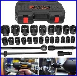 Impact Socket Set 27 PCs 3/4 Drive 6 Point SAE 7/8-2, Metric 22 to 50 mm Impact Socket Set 27 PCs 3/4 Drive 6 Point SAE 7/8-2, Metric 22 to 50 mm