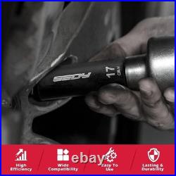 Impact Socket Set Metric SAE 25-Piece CR-V Steel With Carrying Case Mechanics New