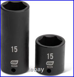 Impact Socket Set, Standard & Deep, SAE/Metric