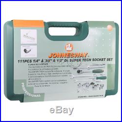 Jonnesway S68H5234111S 111 Pcs Professional Hand Tool Set 1/4 & 3/8 & 1/2 Dr