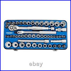 KINCROME 52 PC 1/4 Drive METRIC & IMPERIAL Tool & Accessories Socket Set K28016