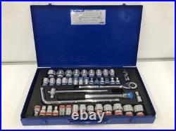 KT Pro A4505CR 43PC 1/2 Dr. 6pt SAE+MET Chrome Socket Set