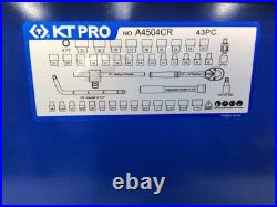 KT Pro A4505CR 43PC 1/2 Dr. 6pt SAE+MET Chrome Socket Set