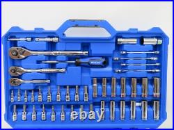 K. Balt 154-Piece Standard (SAE) and Metric Polished Chrome Mechanics Tool Set K. Balt 154-Piece Standard (SAE) and Metric Polished Chrome Mechanics Tool Set