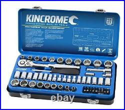 Kincrome METRIC & IMPERIAL SOCKET SET 61Pcs 1/4 & 3/8 Drive 72-Teeth Ratchet