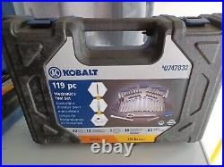 Kobalt 119-Piece Standard (SAE) and Metric Mechanic's Tool Set with Hard Case