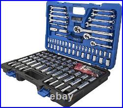 Kobalt 138-Piece Standard (SAE) and Metric Combination Chrome Mechanics Tool Set
