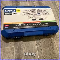 Kobalt 154 -Piece Standard (SAE) and Metric Mechanics Tool Set with Hard Case