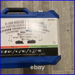 Kobalt 154 -Piece Standard (SAE) and Metric Mechanics Tool Set with Hard Case