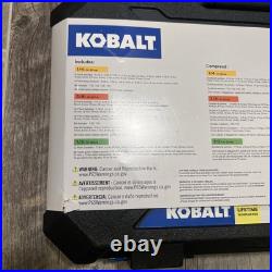 Kobalt 154 -Piece Standard (SAE) and Metric Mechanics Tool Set with Hard Case