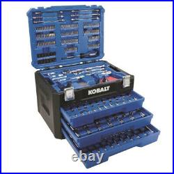 Kobalt 1616116 319-Piece Mechanic's Tool Set Kit with3-Drawer Tool Box Brand New