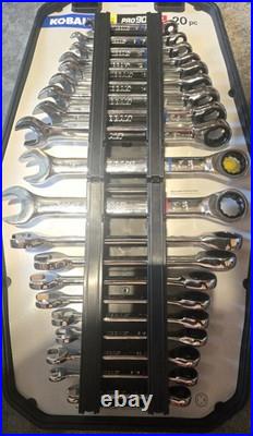 Kobalt 20 -Piece Set Standard (SAE) and Metric combination Ratchet Wrench20pc