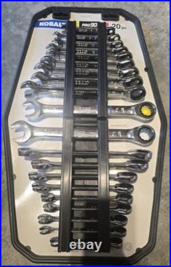 Kobalt 20 -Piece Set Standard (SAE) and Metric combination Ratchet Wrench20pc