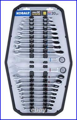 Kobalt 20-Piece Standard (Sae) And Metric Combination Ratchet Wrench S
