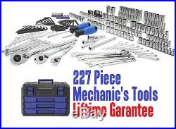 Kobalt 227-Piece Standard (SAE) & Metric Mechanic's Tool Set with Hard Case