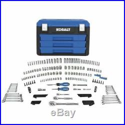 Kobalt 227 Piece Standard SAE Metric Polished Chrome Mechanics Tool Set