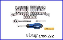 Kobalt 227-Piece Standard (SAE) and Metric Polished Chrome Mechanic's Tool Set Kobalt 227-Piece Standard (SAE) and Metric Polished Chrome Mechanic's Tool Set