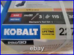 Kobalt 227-Piece Standard (SAE) and Metric Polished Chrome Mechanic's Tool Set Kobalt 227-Piece Standard (SAE) and Metric Polished Chrome Mechanic's Tool Set