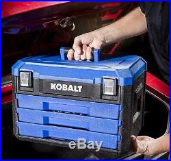 Kobalt 227-piece Pc Standard Sae Metric Polished Chrome Mechanics Tool Set 227pc