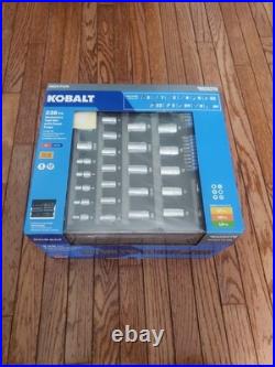 Kobalt 238 pc SAE Metric Mechanics Tool Set With Foam Trays 6525270 QUICK SALE