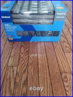 Kobalt 238 pc SAE Metric Mechanics Tool Set With Foam Trays 6525270 QUICK SALE