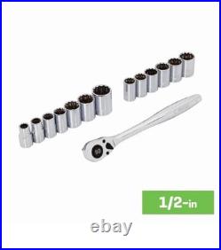 Kobalt 297-Piece Standard & Metric Polished Chrome Mechanics Tool Set with CASE