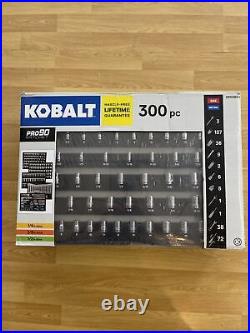 Kobalt 300-Piece Standard (SAE) and Metric Polished Chrome Mechanics Tool Set WD