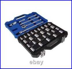 Kobalt 33-pc 1/2 Drive (SAE) & Metric Polished Chrome Mechanics Tool Set Kobalt 33-pc 1/2 Drive (SAE) & Metric Polished Chrome Mechanics Tool Set
