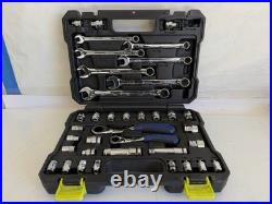 Kobalt 37-Piece Standard (SAE) and Metric Mechanics Tool Set with Hard Case