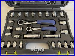 Kobalt 37-Piece Standard (SAE) and Metric Mechanics Tool Set with Hard Case