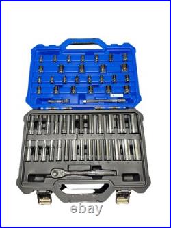 Kobalt 55-Piece Standard (SAE) and Metric Polished Chrome Mechanics Tool Set Kobalt 55-Piece Standard (SAE) and Metric Polished Chrome Mechanics Tool Set
