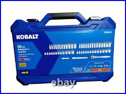 Kobalt 55-Piece Standard (SAE) and Metric Polished Chrome Mechanics Tool Set Kobalt 55-Piece Standard (SAE) and Metric Polished Chrome Mechanics Tool Set