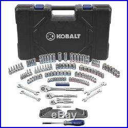 Kobalt Standard (SAE) and Metric Mechanic's Tool Set with Hard Case (154-Piece)