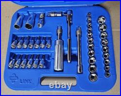 LINK Tools 38041 41pc 3/8 Socket Torx Screwdriver Mobile Drive Set SAE/Metric