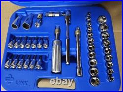LINK Tools 38041 41pc 3/8 Socket Torx Screwdriver Mobile Drive Set SAE/Metric
