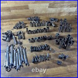 Large Lot Of Craftsman USA Partial Socket Lot 155 Pc 1/2 3/8 1/4 Mechanic Set