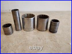 Lot Of 110 Craftsman Sockets 1/4, 3/8, 1/2 Drive Metric & SAE 6 & 12 Point