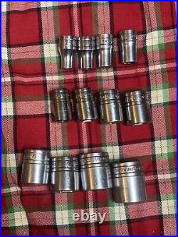 Lot Of 12 Assorted TW Series SNAP-on Sockets
