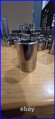 Lot Of 154 Craftsman Sockets, Standard And Metric, Vintage And Modern