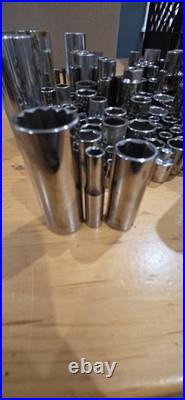 Lot Of 154 Craftsman Sockets, Standard And Metric, Vintage And Modern