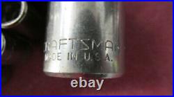 Lot of 150 pcs Vintage Craftsman U. S. A. Sockets 1/4, 3/8, 1/2 Metric & SAE