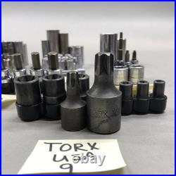 Lot of 197 Mixed Sockets Craftsman SK Lisle Metric SAE 1/4 3/8 1/2 Drive USA