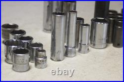 Lot of 50 MAC Tools 3/8 & 1/2 Inch Drive Sockets ALL Different SAE & Metric