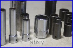 Lot of 50 MAC Tools 3/8 & 1/2 Inch Drive Sockets ALL Different SAE & Metric