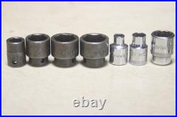 Lot of 50 MAC Tools 3/8 & 1/2 Inch Drive Sockets ALL Different SAE & Metric