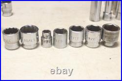 Lot of 50 MAC Tools 3/8 & 1/2 Inch Drive Sockets ALL Different SAE & Metric