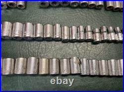 Lot of 77 Pcs Craftsman 1/4 Drive Sockets SAE Metric Deep Well & Standard USA